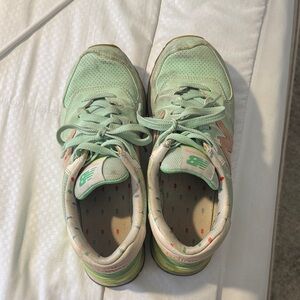 New Balance Light Green Sneakers